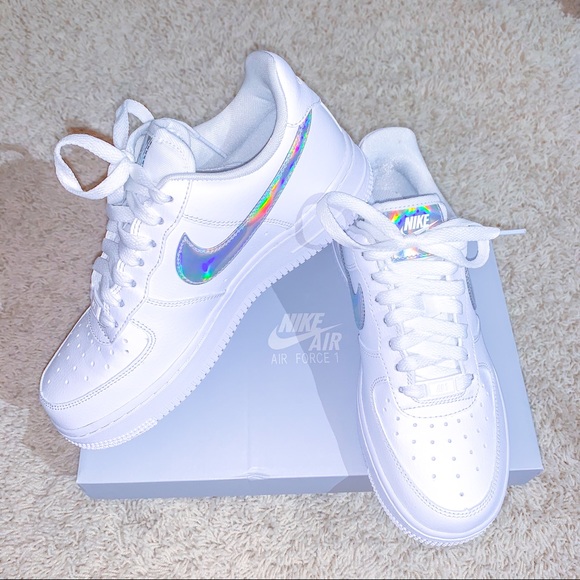 nike air force 1 white iridescent